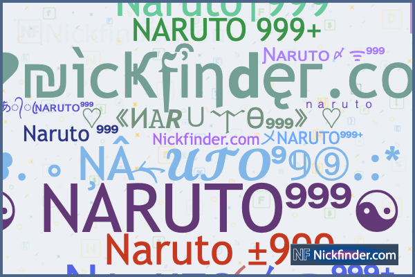 Símbolos do Naruto para Nick: ᔪᔭ ☁ ဓူ - FreeFireBR