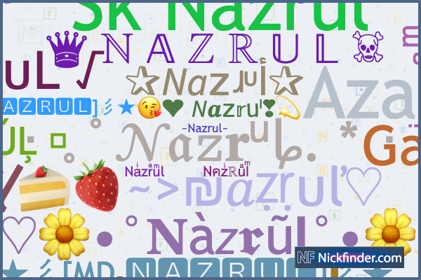 Nicknames and stylish names for Nazrul - Nickfinder.com