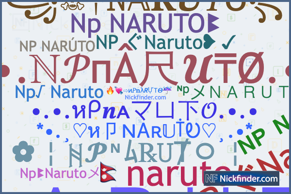 Símbolos do Naruto para Nick: ᔪᔭ ☁ ဓူ - FreeFireBR