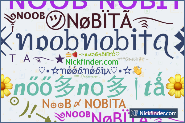 Nicknames for Boob: 彡B๏๏乃彡, ⨀⨀, Noob Is Me, Boobraemon, Boob