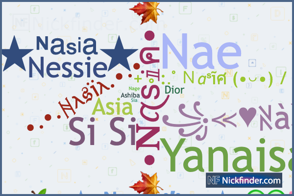 nickfinder nicknames nasia names