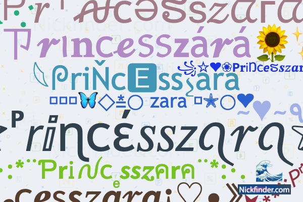 Nicknames for Princesa: ✿PʀɪɴᴄᴇSᴀ✿, ᴳᵒᵈＰＲＩＮＣＥＳＡ ϟ