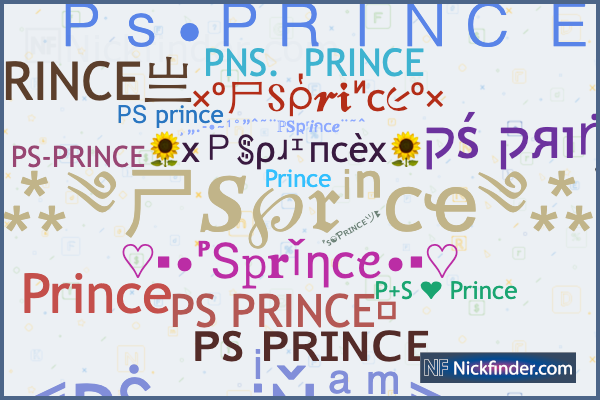 Nicknames for Princesa: ✿PʀɪɴᴄᴇSᴀ✿, ᴳᵒᵈＰＲＩＮＣＥＳＡ ϟ