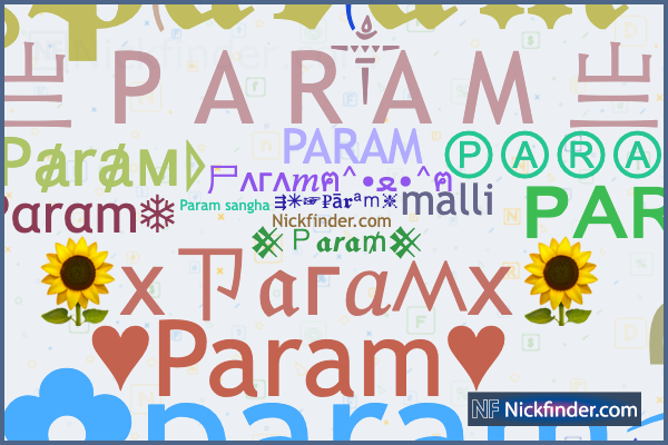 Nicknames for Param: ꧁ঔৣ☬Ƥⱥrⱥm☬ঔৣ꧂, ꧁ঔৣ 𝕻𝖆𝖗𝖆𝖒 