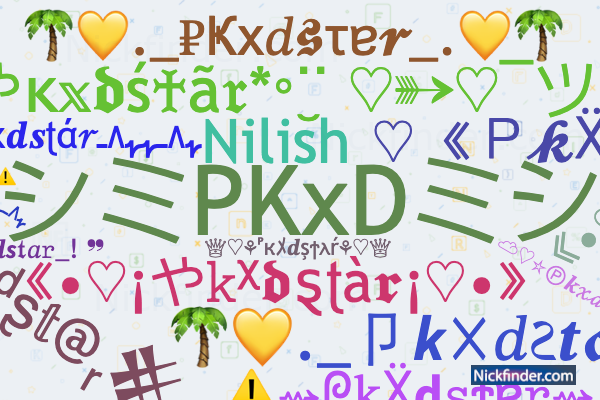 Nicknames for PkXdstar: ズー・シミPKxDミシ・ーズ, ツ゚・A・D・M・I 