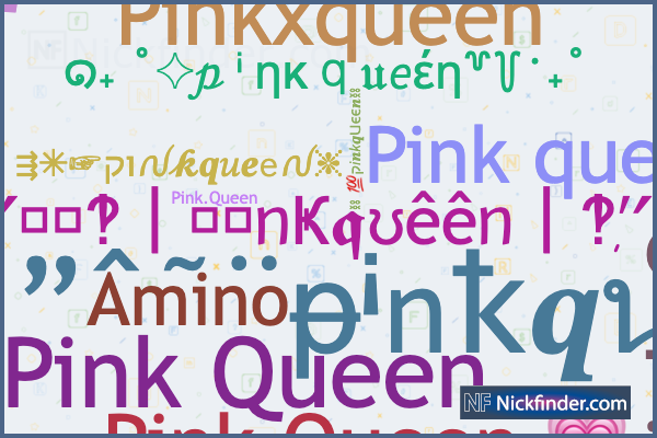 Nicknames for Myqueen: 🔐💖My qůëęñ💖🔐, ꧁༒♛myQueen ♛༒꧂,  ᴹʸQᥙᥱ֟፝ᥱnﮩ٨ـﮩﮩ٨ـ🌱, ｡☆👑Mʏ Qᴜᴇᴇɴ👑, 👑Mʏ Qᴜᴇᴇɴ❤️💍