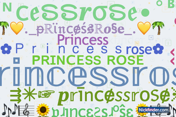 Nicknames for Princesa: ✿PʀɪɴᴄᴇSᴀ✿, ᴳᵒᵈＰＲＩＮＣＥＳＡ ϟ