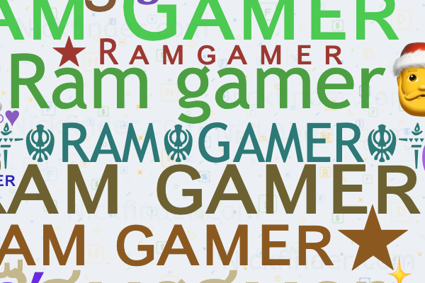 Nicknames for FreeGamer: ﾂFreeǤⱥϻerﾂ, 🇮🇳 free 🔥 Gamer, ❌__ROड़__⚠️, FREE  GAMER, ꧁༺free gamer༻꧂