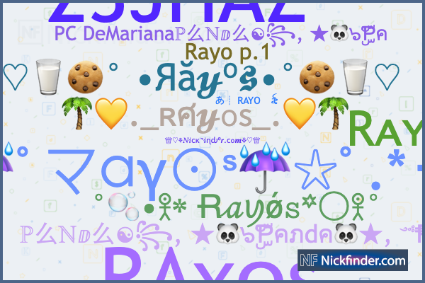 ♡ Nicknames for Rayos: ⚡️, あ┊ RAYOㅤ꫟, El rayo, Rᴀʏᴏs
