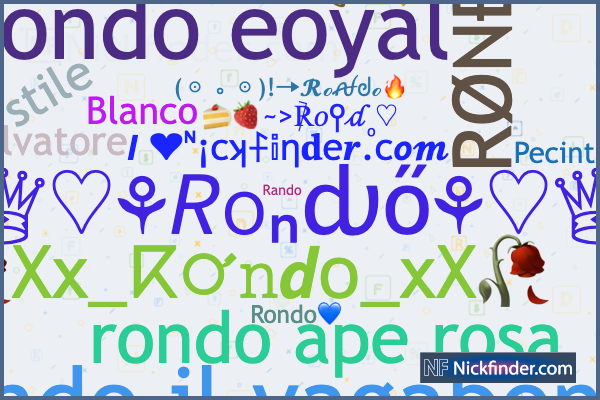 Nicknames for Rondo: RØNĐØ, Rondo💙, rondo ape rosa, Blanco