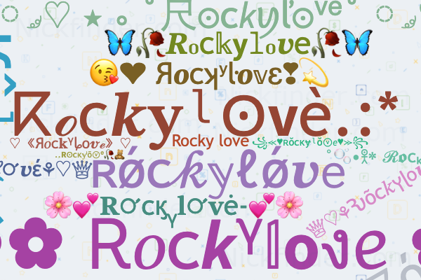 rocky name wallpaper