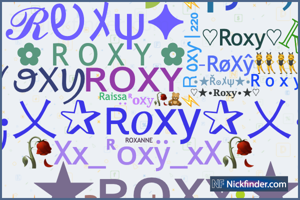 Names similar deals to roxy