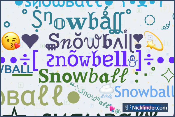 nicknames-for-snowball-snowball