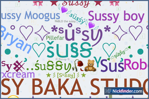  Hello My Name Is Sussy Baka Name Tag Sticker Funny