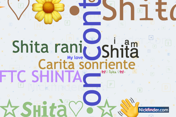 Nicknames for Shita S Carita sonriente