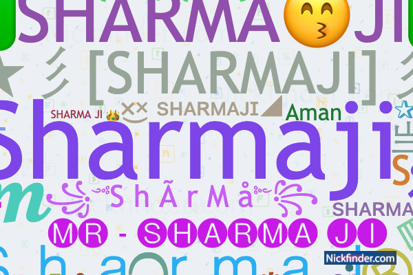 193+ Sharmaji Stylish Names & Nicknames 🔥😍 (Copy/Paste)