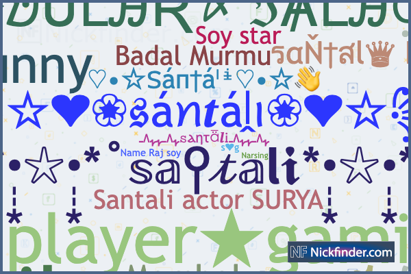 nickfinder nicknames santali