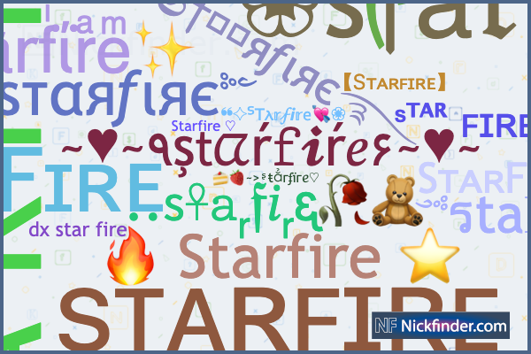 Nicknames For Starfire