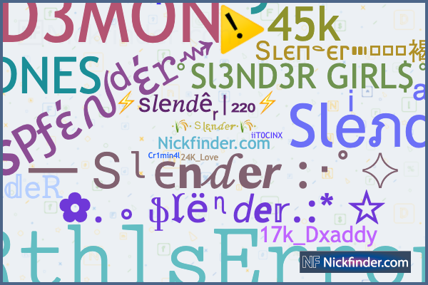 good usernames for slender｜TikTok Search