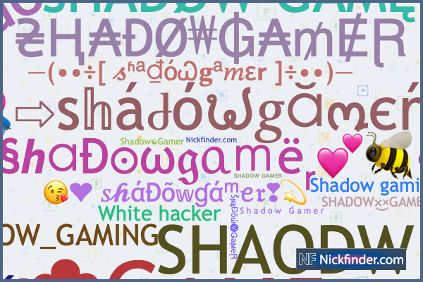 Nicknames for Gaming: ꧁༒☬Gaming☬༒꧂, ꧁⁣༒𓆩₦ł₦ℑ₳𓆪༒꧂, ꧁༒☬Shadow☬༒꧂, Pubg,  𝕷𝖊𝖌𝖊𝖓𝖉