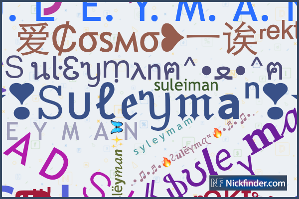 Suleyman☯꧂, Сулейман. Suleyman☯꧂, Сулейман