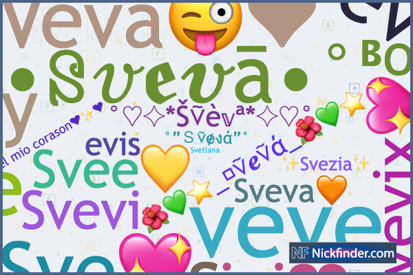 Spitznamen und stilvolle Namen für Sveva - Nickfinder.com