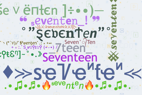 Nicknames for Seventen: Sᴇᴠᴇɴᴛᴇɴ, _7teen_, Seven°᭄Ten, Seven•ten