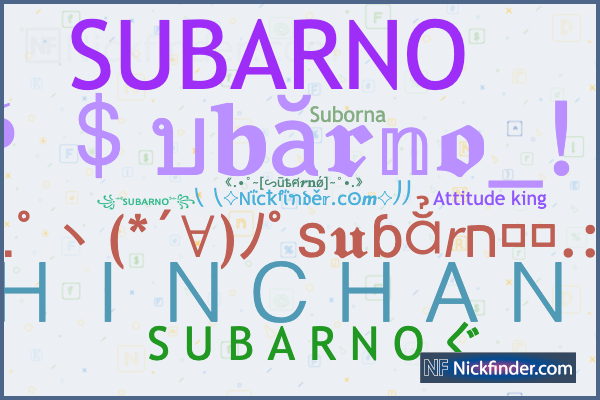 【全品送料無料】 Nicknames 〲 O N R A B U S ꧁༺sᴜʙᴀʀɴᴏ༻꧂, Subarno: for K-POP・アジア
