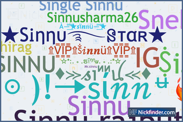 Nicknames for Sinnu: ☆SᎥηηυ࿐នтαʀ☆, ✿┋ຮ𝒊𝕟𝕟ᥙ⠀ᥫ