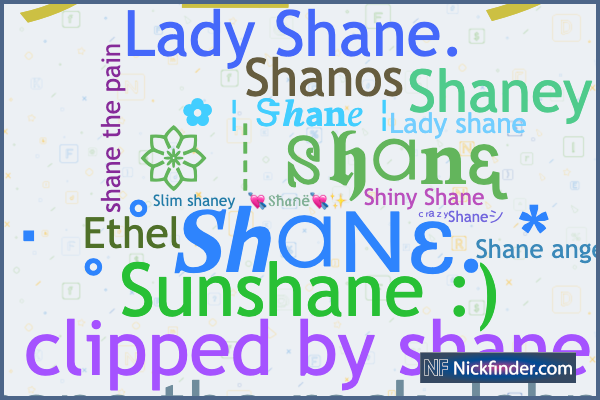 nicknames-for-shane-s-e-shaney