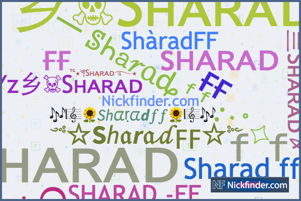 Nama panggilan dan nama gaya untuk Sharadff - Nickfinder.com