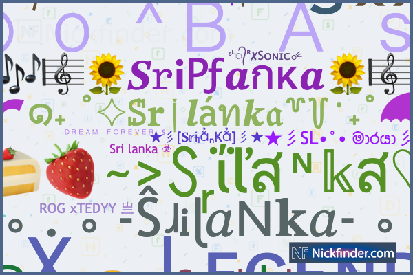 Nicknames For Srilanka: ꧁ˢᴸ᭄•ᴮᴬᴰʙᴏʏ.꧂, ۝ˢᴸ᭄•ᴮᴬᴰ☯ghost۝, ꧁༒☬joker 