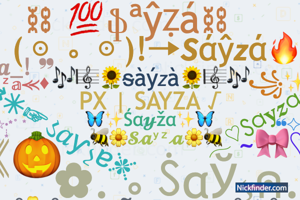 Nicknames for Sayza: Dakshu