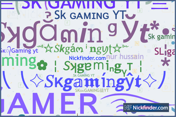 Nicknames for Skgamingyt: SK°᭄GAMING࿐YT, Sᴋ ɢᴀᴍɪɴɢ ʏᴛ, 亗 SK GAMING YT 亗,  ༺Sᴋ᭄Gᴀᴍᴇʀ࿐YT, Sᴋ᭄Gaming yt