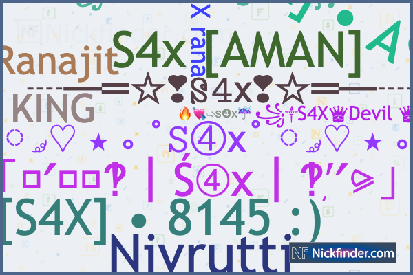 Nicknames for H4xff: 𝙷4𝚡 𝚏𝚏, Hxff4, ʜ4xꜰꜰ