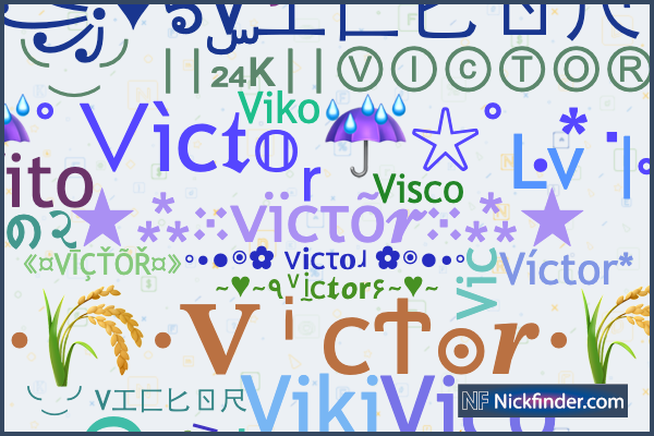 Vitor ― Nome e Nick personalizado para copiar