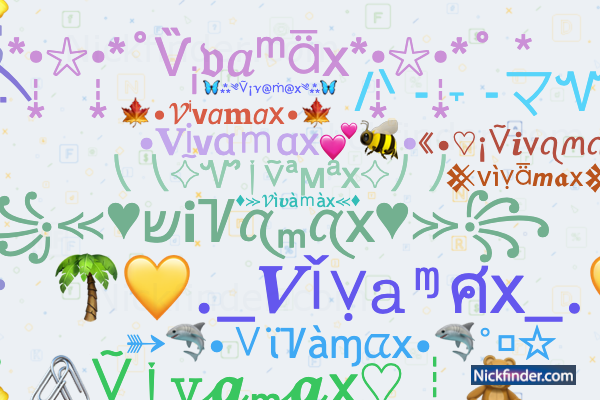 Nicknames for Vivamax: Vivamax ツ, Congratulations, Vivamax exe