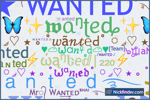 wanted font