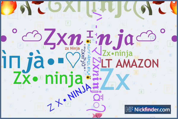 Nicknames for Zxninja: Zx Ninja 모, Zx ɴɪɴᴊᴀ, ZX NINJA