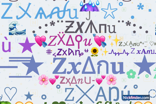 ♡ Nicknames for ZXAnu: Zx❤️Anu, Zx 💞🥰ANU❣️💞🥰
