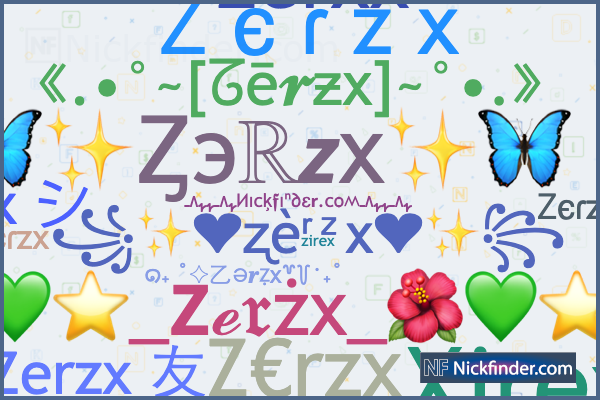 人気の贈り物が大集合 for Nicknames Zerzx: Xirex シ︎, Zᴇʀᴢx 友, Zerzx Ꮓϵɾzx, 着せ替え服・アウトフィット