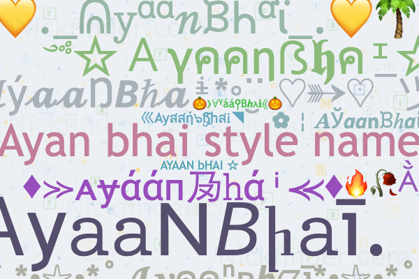 3D Text Library - Baby Boy Names - Ayaan