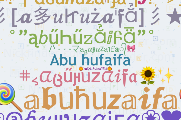 nickfinder names for abuhuzaifa