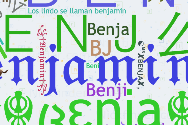 Nicknames for Benjamin 𝔅𝔢𝔫𝔧𝔞𝔪𝔦𝔫 ᴳᵒᵈ乂BENJ么乡ᴹᴳ Benji ცɛŋʝą