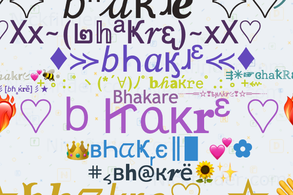 nickfinder names for bhakre style