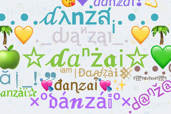 Soprannomi per Danzai: !! DAZAI-X, Zx Dazai, ⸙ᴅᴀɴzᴀɪ, Osαᴍu