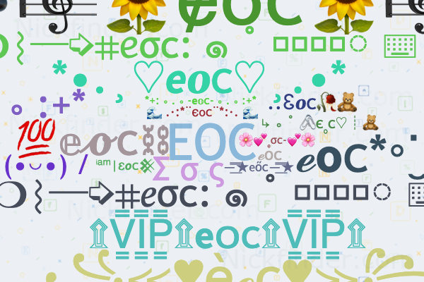 。♡ Nicknames for Eoc: EOC VATRIC, Eoc od, Zx iii, Zx. iii, Eoc A