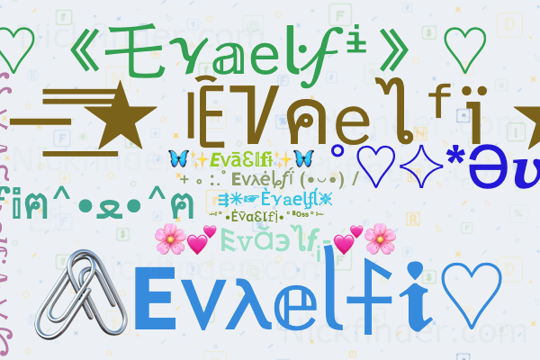 Nicknames for Evades: ⪓EvaÐeˢ⪔, ☽Ｅｖ͢͢͢ａｄｅｓ☾, 𒈞Eva∂eร, 𒅒ᴱvadҽs, ≋Evα∂eร≋