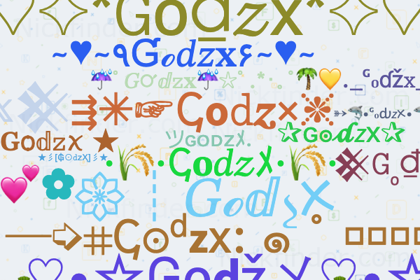 Nicknames for GodzX: ツɢᴏᴅᴢﾒ., GOD Zx 모, RVS❀Aarav