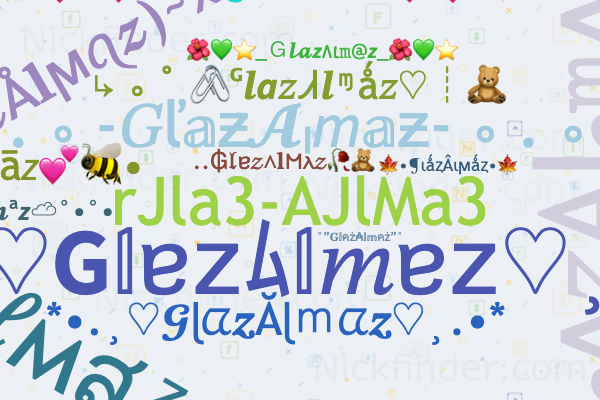 Никнеймы для GlazAlmaz: rJla3-AJlMa3